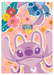 Obrazek Notatnik z zegarkiem LCD Stitch LAS4202