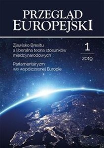 Obrazek Przegląd Europejski 1/2019