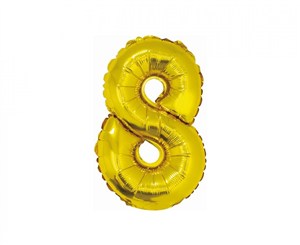 Picture of Balon foliowy 8 złoty 35cm