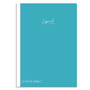 Picture of Notatnik z naklejkami B5 linia 7mm zielonkawy