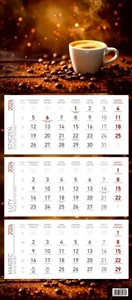 Picture of Kalendarz 2026 trójdzielny ekonomiczny KAWA KS 045B KAWA