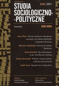 Obrazek Studia Socjologiczno-Polityczne 1(06)2017 Seria Nowa Półrocznik