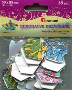 Picture of Dekoracje drewniane 15 sztuk