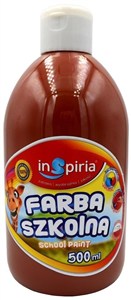 Obrazek Farba szkolna brązowa 500ml