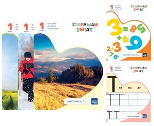 Obrazek Zdobywam świat. Karty pracy cz.1-3 Poziom 1