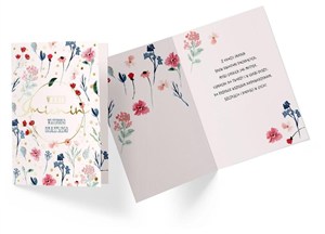 Obrazek Karnet B6 PR-242 Imieniny kwiaty
