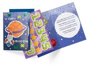 Obrazek Karnet B6 Urodziny dziecięce (wymienne cyfry)