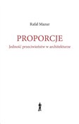 Proporcje ... - Rafał Mazur -  Książka z wysyłką do UK