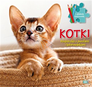 Obrazek Kotki. Książeczki z puzzlami i kolorowankami