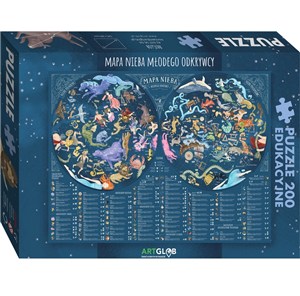 Obrazek Puzzle 200 Mapa nieba młodego odkrywcy