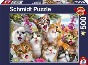 Obrazek PQ Puzzle 500 el. Koty robią selfie