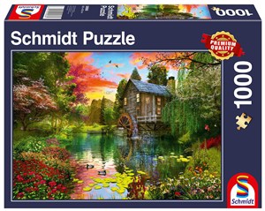 Obrazek Puzzle 1000 PQ Młyn wodny