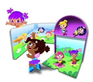 Obrazek Wróżkowe przyjęcie 4 figurki i plansza do zabawy