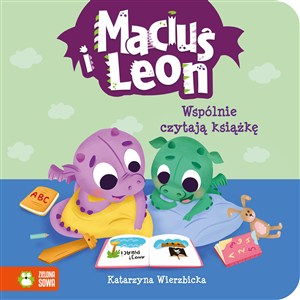 Obrazek Maciuś i Leon wspólnie czytają książkę