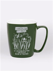 Obrazek Kubek ceramiczny zielony Chrząszcz brzmi...