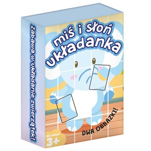Obrazek Gra Układanka Słoń i Miś mini