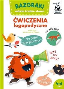 Obrazek Bazgraki mówią trudne słowa Ćwiczenia logopedyczne