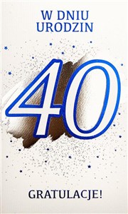 Obrazek Karnet Urodziny 40