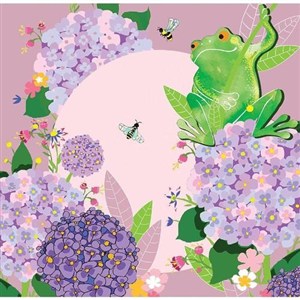 Obrazek Karnet Swarovski kwadrat Żaba CL0715