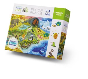 Obrazek Puzzle podłogowe 24 el. Zwierzęta
