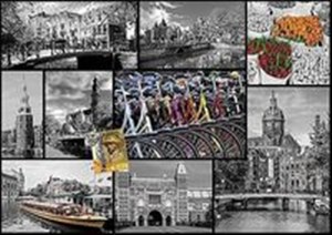 Obrazek Amsterdam kolaż