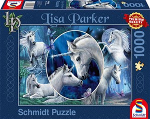 Obrazek Puzzle PQ 1000 Urocze jednorożce G3