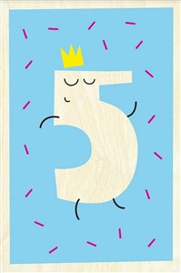 Picture of Drewniana kartka urodzinowa - High Five