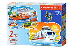 Obrazek Puzzle 2w1 Contour Puzzle Sea Adventures