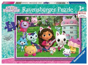 Obrazek Puzzle dla dzieci 35 Koci Domek Gabi