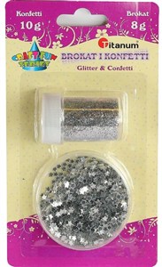Picture of Zestaw brokat + konfetti srebrny