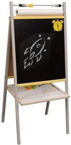 Obrazek Tablica magnetyczna dwustronna drewniana