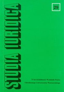 Picture of Studia Iuridica Tom 29