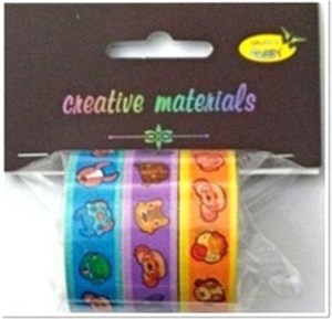 Obrazek Taśmy samoprzylepne zwierzęta 15mm 3szt