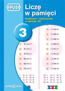 Obrazek PUS Liczę w pamięci 3 Dodawanie i odejmowanie w zakresie 100