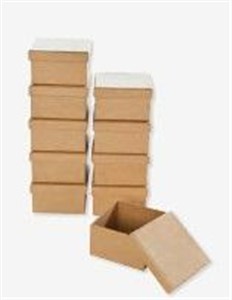 Picture of Pudelko kwadratowe naturalne 7,5x7,5x4,5cm