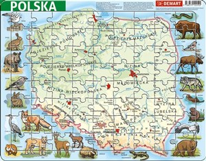 Picture of Puzzle ramkowe Polska fizyczna