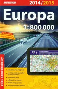 Obrazek Europa atlas samochodowy 1:800 000