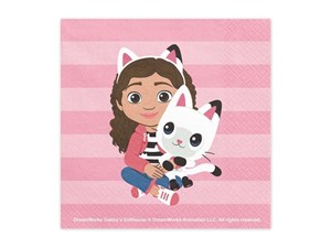 Obrazek Serwetki Koci Domek Gabi 33x33cm 20szt