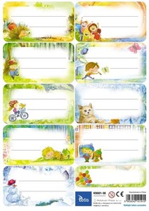 Obrazek Naklejki na zeszyty (25 ark.) KN001-08