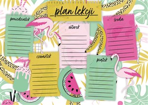 Picture of Plan lekcji A5 Lato