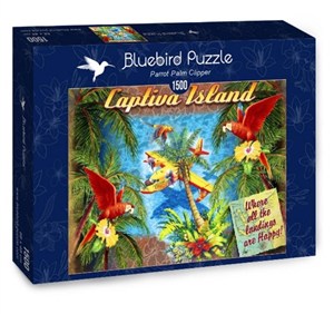 Obrazek Puzzle 1500 Parrot Palm Clipper