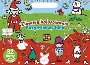 Obrazek Zimowe kolorowanie. Bazgrołkowy blok