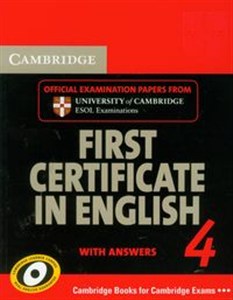 Picture of Cambridge 4 First certificate in English