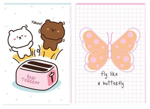 Obrazek Notes A6/30K z poddrukiem No name-dziewcz (12szt)