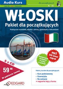 Obrazek Włoski Pakiet dla Początkujących Praktyczne rozmówki słówka i zwroty gramatyka z ćwiczeniami