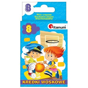 Obrazek Kredki woskowe 8 kolorów