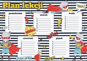 Picture of Plan lekcji A5 Superbohater