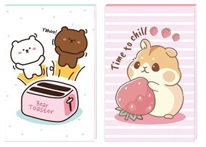 Obrazek Notes A7/30K z poddrukiem No name-dziewcz (16szt)