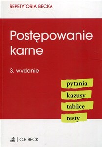 Obrazek Postępowanie karne pytania kazusy tablice testy