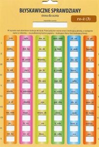 Obrazek Błyskawiczne sprawdziany rz - ż 3